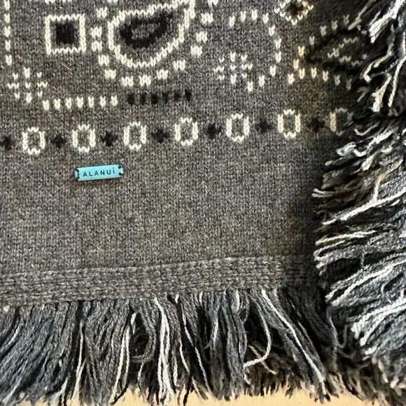 Alanui Bandana Jacquard Icon Cardigan Dark Grey M/L - Picture 8 of 10